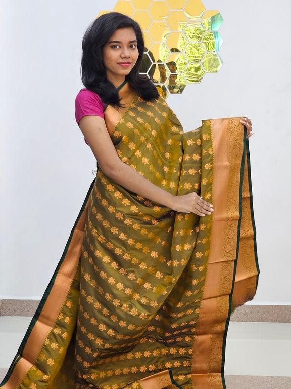 Kanchipuram Blended Fancy Silk Saree 1120