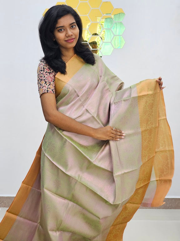 Kanchipuram Blended Gifted Tissue Silk Saree 376