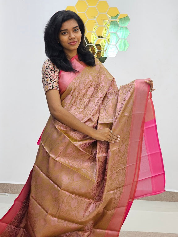 Kanchipuram Blended Gifted Tissue Silk Saree 382