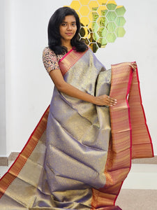 Kanchipuram Blended Gifted Tissue Silk Saree 414