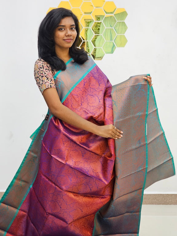 Kanchipuram Blended Gifted Tissue Silk Saree 421