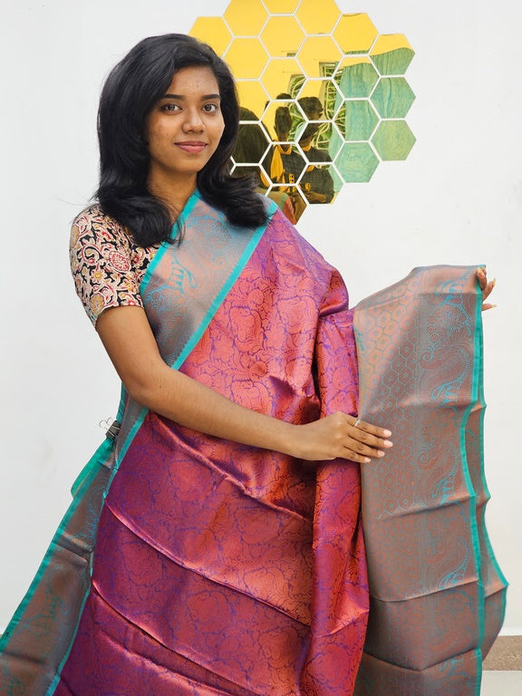 Kanchipuram Blended Gifted Tissue Silk Saree 429