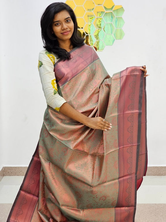 Kanchipuram Blended Gifted Tissue Silk Saree 489