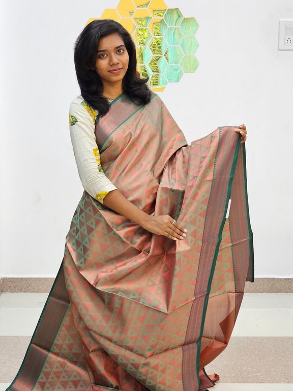 Kanchipuram Blended Gifted Tissue Silk Saree 498