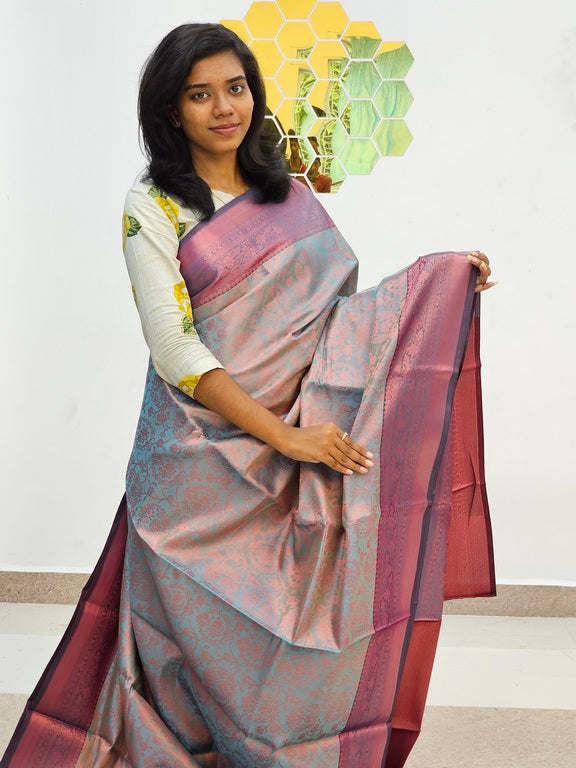 Kanchipuram Blended Gifted Tissue Silk Saree 502