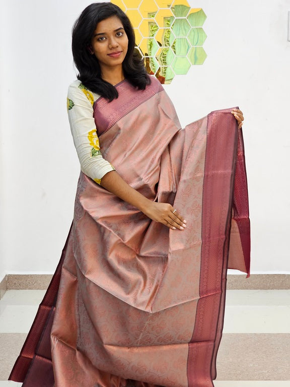 Kanchipuram Blended Gifted Tissue Silk Saree 503