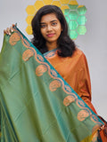 Kanchipuram Blended Gifted Embossed Silk Saree 647