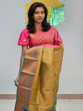 Kanchipuram Blended Gifted Embossed Silk Saree 703