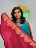 Kanchipuram Blended Gifted Embossed Silk Saree 711