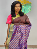 Kanchipuram Blended Gifted Embossed Silk Saree 724