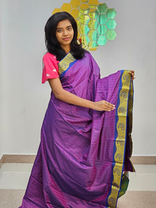 Kanchipuram Blended Gifted Embossed Silk Saree 732