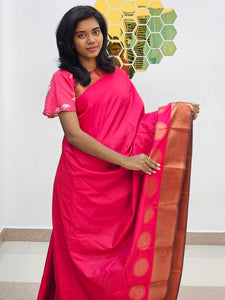 Kanchipuram Blended Gifted Embossed Silk Saree 784