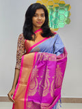 Kanchipuram Blended Gifted Embossed Silk Saree 858