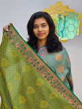 Kanchipuram Blended Gifted Embossed Silk Saree 940