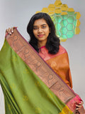 Kanchipuram Blended Gifted Embossed Silk Saree 952