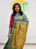 Kanchipuram Blended Gifted Embossed Silk Saree 1057