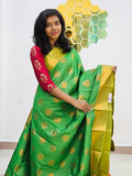 Kanchipuram Blended Gifted Embossed Silk Saree 1091