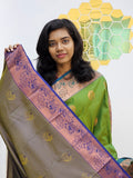 Kanchipuram Blended Gifted Embossed Silk Saree 1093