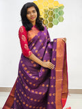 Kanchipuram Blended Gifted Embossed Silk Saree 1096