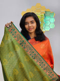 Kanchipuram Blended Gifted Embossed Silk Saree 1104