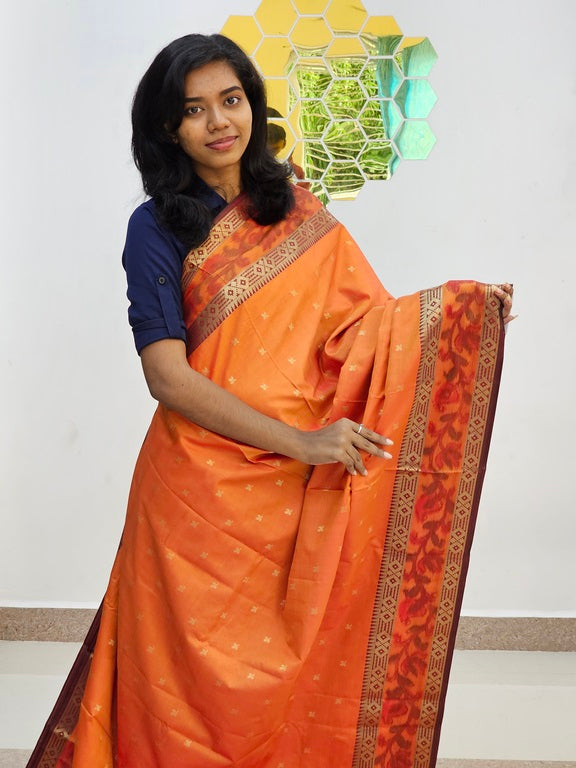 Kanchipuram Blended Gifted Embossed Silk Saree 1123