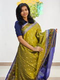 Kanchipuram Blended Gifted Embossed Silk Saree 1126