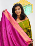 Kanchipuram Blended Gifted Embossed Silk Saree 1139