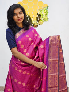 Kanchipuram Blended Gifted Embossed Silk Saree 1145