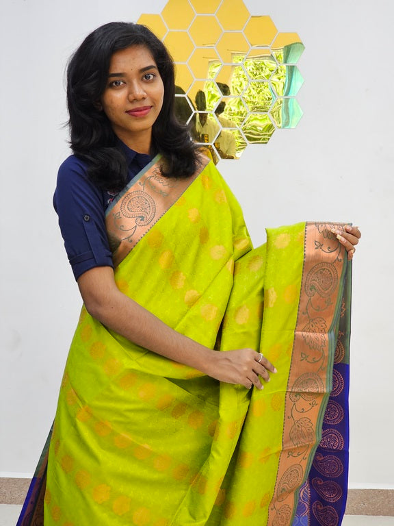 Kanchipuram Blended Gifted Embossed Silk Saree 1151