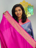 Kanchipuram Blended Mini Bridal silk Saree 115