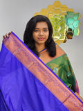 Kanchipuram Blended Mini Bridal silk Saree 122