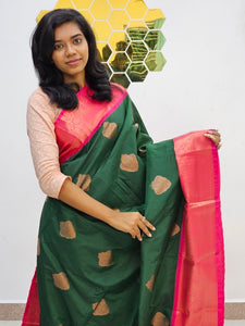 Kanchipuram Blended Korvai Bridal silk Saree 049