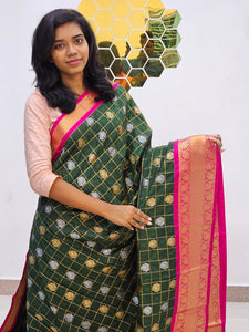 Kanchipuram Blended Korvai Bridal silk Saree 051