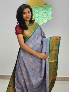 Kanchipuram Blended Korvai Bridal silk Saree 083