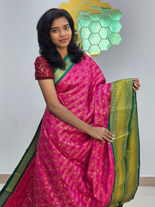 Kanchipuram Blended Korvai Bridal silk Saree 084