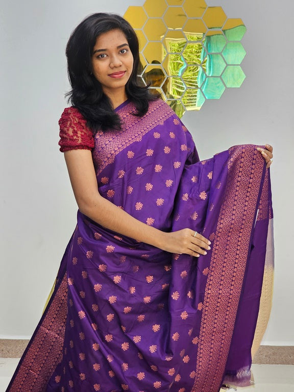Kanchipuram Blended Bridal silk Saree 088