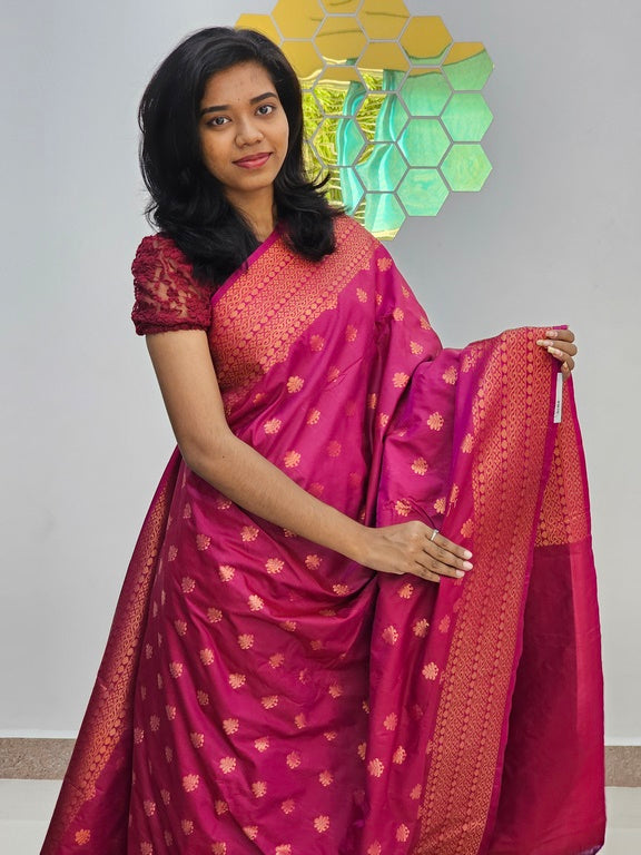Kanchipuram Blended Bridal silk Saree 089