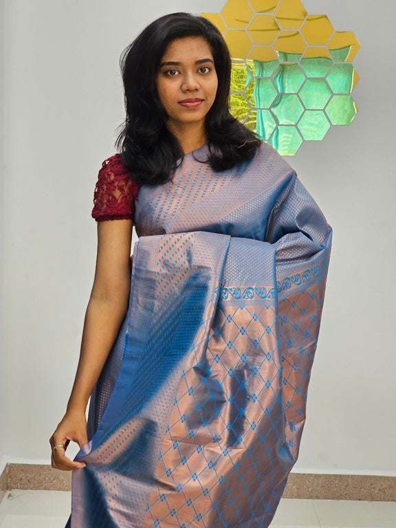 Kanchipuram Blended Bridal Silk Saree 095