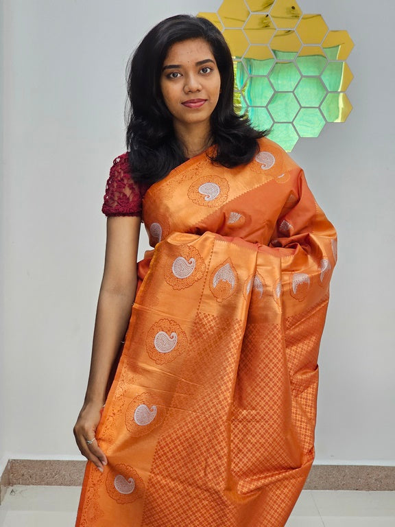 Kanchipuram Blended Bridal Silk Saree 097