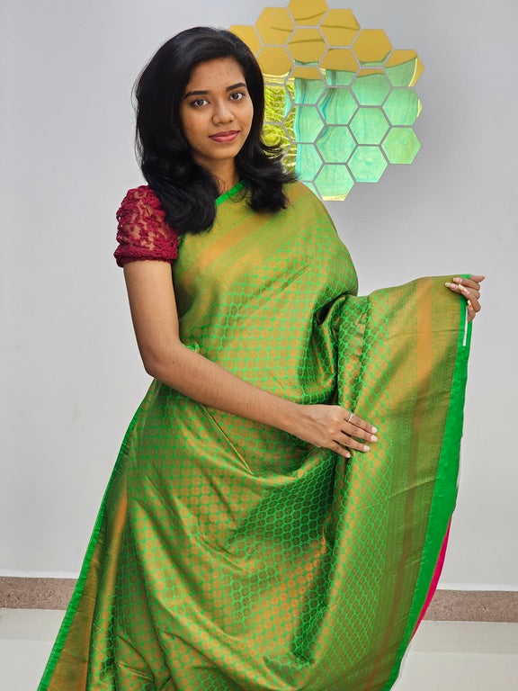Kanchipuram Blended Bridal Silk Saree 098