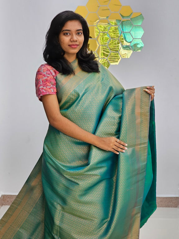 Kanchipuram Blended Bridal Silk Saree 173