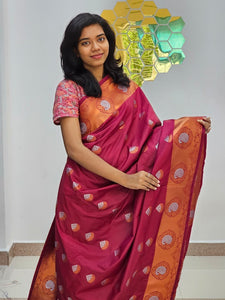 Kanchipuram Blended Bridal Silk Saree 186