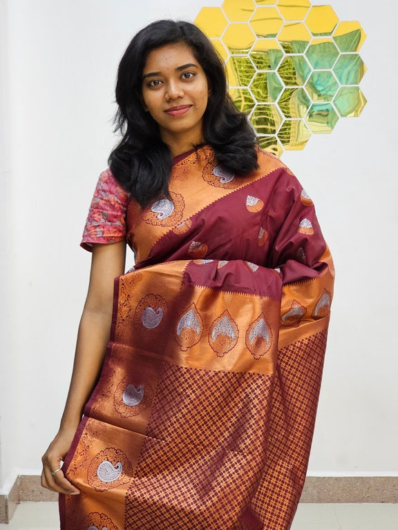 Kanchipuram Blended Bridal Silk Saree 242