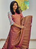 Kanchipuram Blended Gifted Embossed Silk Saree 1163