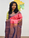 Kanchipuram Blended Mini Bridal silk Saree 138