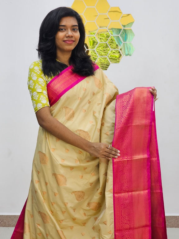 Kanchipuram Blended Mini Bridal silk Saree 139