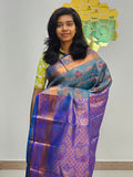 Kanchipuram Blended Mini Bridal Silk Saree 144