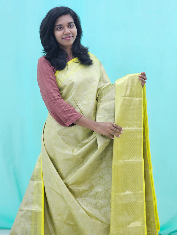 Kanchipuram Pure Handloom Trendy Tissue Silk Sarees 124