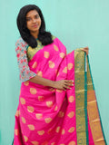 Kanchipuram Blended New Mini Fancy Silk Saree 971