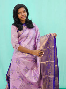 Kanchipuram Blended Mini Tissue  Silk Saree 162